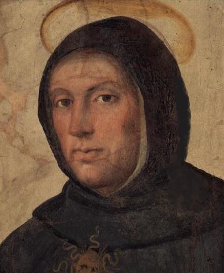 http://commons.wikimedia.org/wiki/File:Thomas_Aquinas_by_Fra_Bartolommeo.jpg