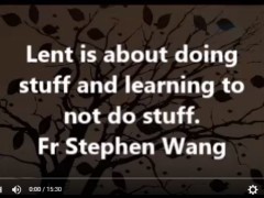 Lent is about doing stuff and learning to not do stuff