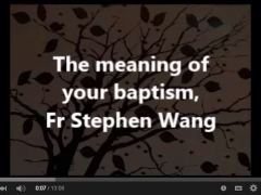 The meaning of your baptism