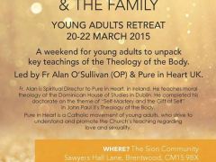 Pure in Heart retreat, 20-22 March