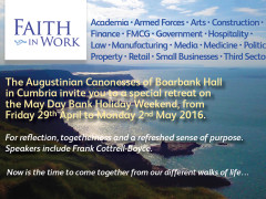 Are you happier when your values and your workplace are in harmony?‏ A “Faith in Work” retreat at Boarbank Hall